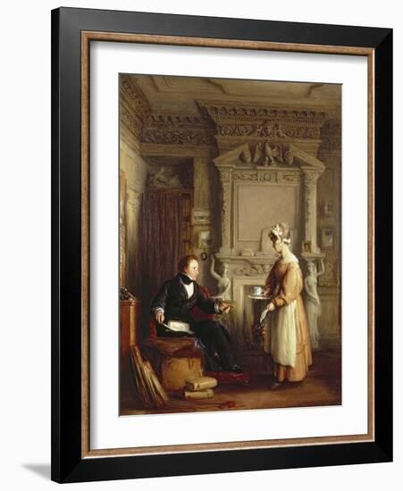 John Sheepshanks and His Maid-William Mulready-Framed Giclee Print