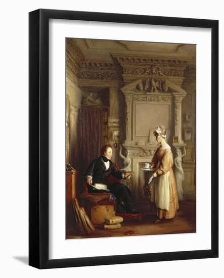 John Sheepshanks and His Maid-William Mulready-Framed Giclee Print