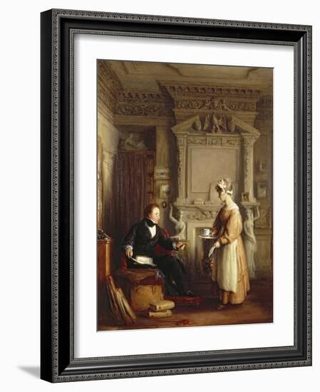 John Sheepshanks and His Maid-William Mulready-Framed Giclee Print