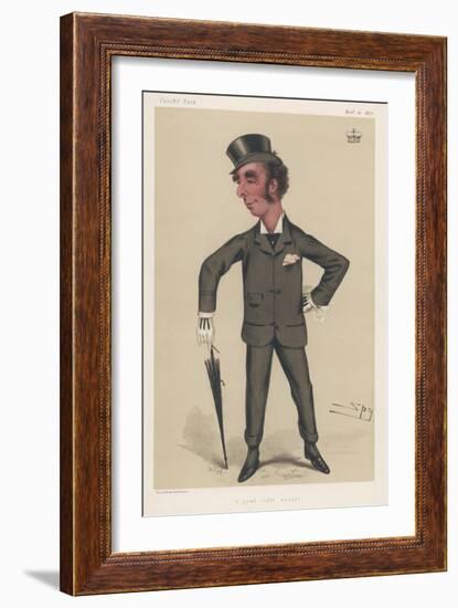 John Sholto Douglas, 8th Marquis of Queensberry and Patron of Boxing-Spy (Leslie M. Ward)-Framed Art Print