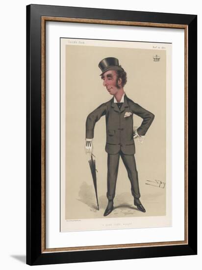 John Sholto Douglas, 8th Marquis of Queensberry and Patron of Boxing-Spy (Leslie M. Ward)-Framed Art Print