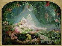 A Midsummer Night's Dream: Hermia Surrounded by Puck and the Fairies, 1861-John Simmons-Framed Premier Image Canvas
