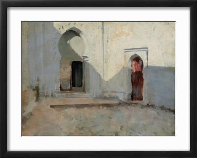 Toile/Cadre John Singer Sargent - Porte Ouverte, Maroc - Neuf Prêt à Accrocher