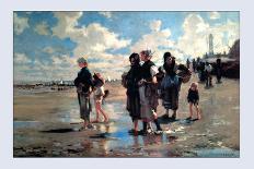 Oyster Gatherers of Cancale-John Singer Sargent-Art Print