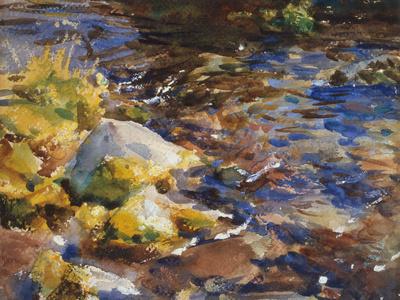 Reflections Rocks and Water, 1908 10 watercolor on paper