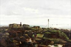 Rocks on sand-John Smith-Framed Premier Image Canvas