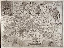 Map of Virginia, Discovered and Described by Captain John Smith, 1606, Engraved by William Hole-John Smith-Framed Giclee Print