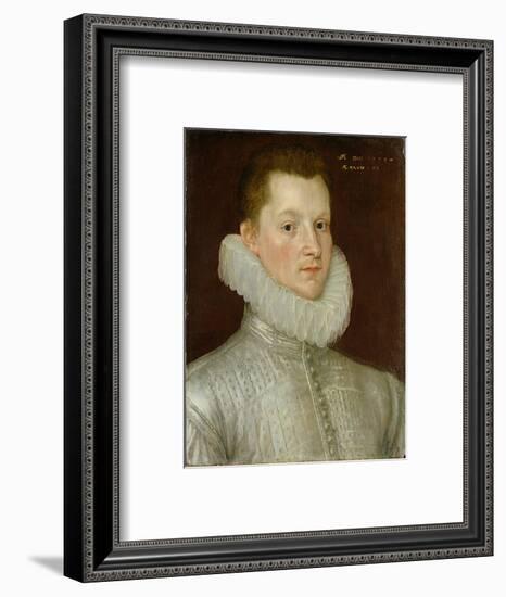 John Smythe of Ostenhanger (Now Westenhanger) Kent, 1579 (Oil on Panel)-Cornelis Ketel-Framed Premium Giclee Print