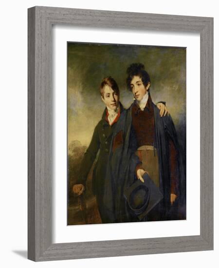 John Soane Junior and George Soane, 1805-William Owen-Framed Giclee Print