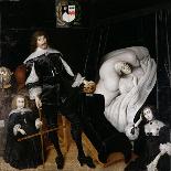 Sir Thomas Aston (1600-45) at the Deathbed of His Wife, 1635-John Souch-Mounted Giclee Print