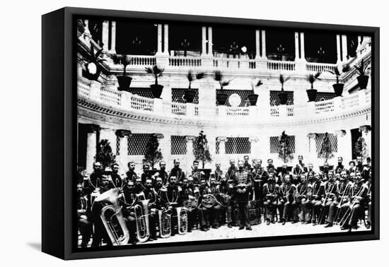 John Sousa and United States Marine Corps Band-null-Framed Premier Image Canvas