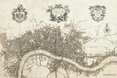 Plan City of the City of Londo-John Stow-Framed Art Print