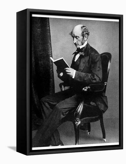 John Stuart Mill, British Philosopher and Social Reformer, 19th Century-null-Framed Premier Image Canvas