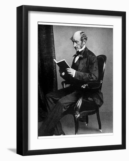 John Stuart Mill, British Philosopher and Social Reformer, 19th Century-null-Framed Giclee Print