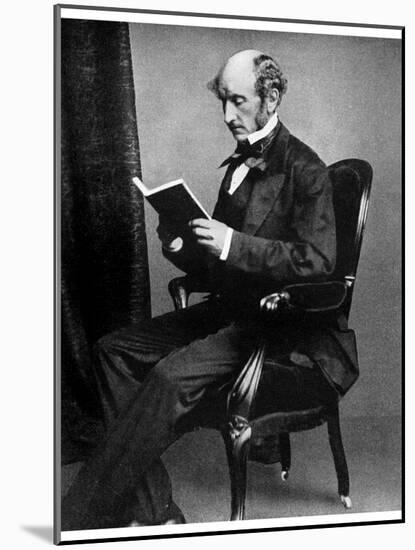 John Stuart Mill, British Philosopher and Social Reformer, 19th Century-null-Mounted Giclee Print