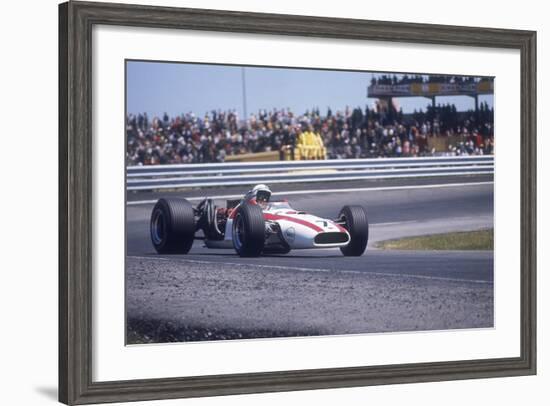 John Surtees Driving a Honda, Spanish Grand Prix, Jarama, 1968--Framed Photographic Print