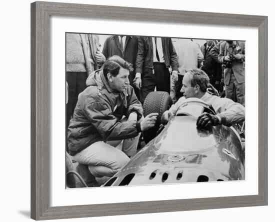 John Surtees in His Ferrari, C1963-C1966-null-Framed Photographic Print