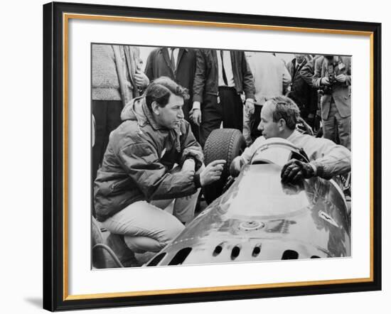 John Surtees in His Ferrari, C1963-C1966-null-Framed Photographic Print