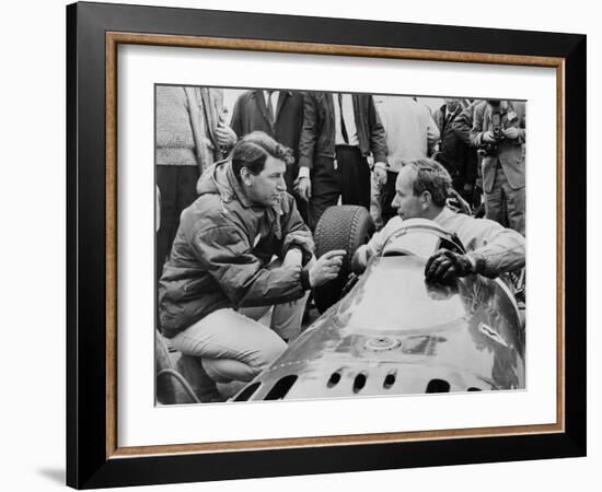 John Surtees in His Ferrari, C1963-C1966-null-Framed Photographic Print