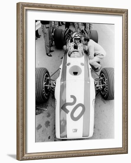 John Surtees in Honda V12, Belgian Grand Prix, 1968-null-Framed Photographic Print