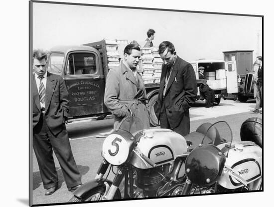 John Surtees with Norton Motorcycles, 1954-null-Mounted Photographic Print