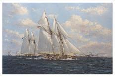 The America's Cup 1871 'Columbia Leading Livonia'-John Sutton-Giclee Print