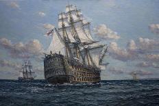 The America's Cup 1871 'Columbia Leading Livonia'-John Sutton-Giclee Print