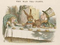 The Mad Hatter's Tea Party, 1890 (Col Version 1)-John Tenniel-Art Print