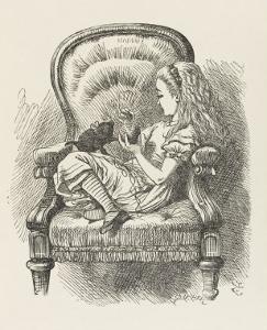 Black Kitten Alice and the Black Kitten by John Tenniel
