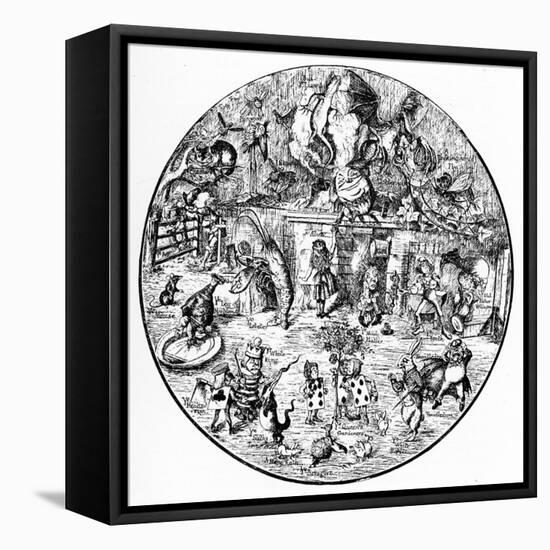 John Tenniel 's illustrations from Alice in Wonderland-John Tenniel-Framed Premier Image Canvas