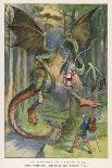 Alice and the Cheshire Cat, Alice's Adventures in Wonderland and through the Looking-Glass and What-John Tenniel-Giclee Print