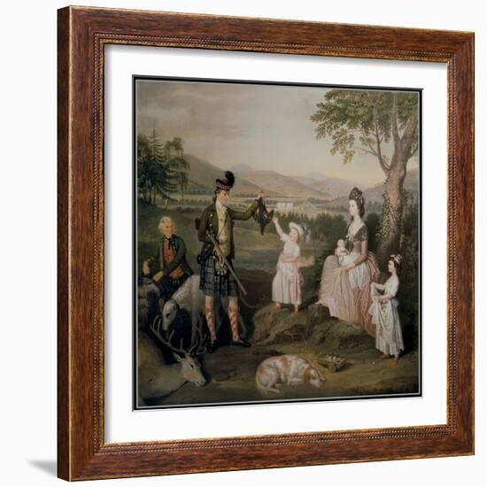 John, the 4th Duke of Atholl and His Family, 1780-David Allan-Framed Giclee Print