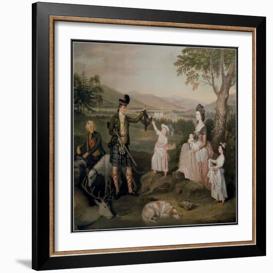 John, the 4th Duke of Atholl and His Family, 1780-David Allan-Framed Giclee Print