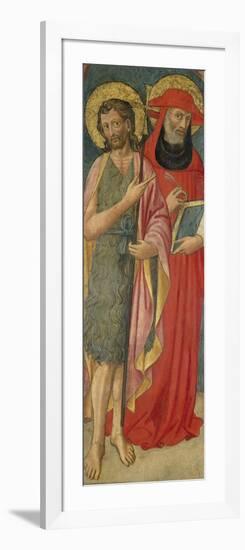 John the Baptist and St. Jerome, C.1430-null-Framed Giclee Print