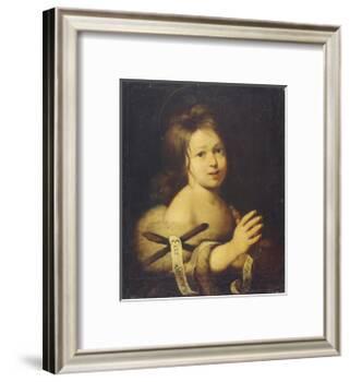 John the Baptist as Child-Bernardo Strozzi-Framed Giclee Print