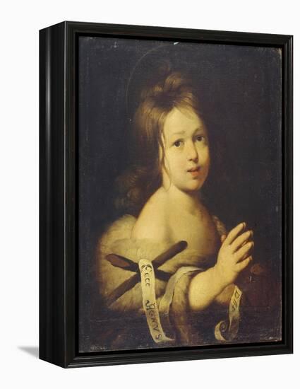 John the Baptist as Child-Bernardo Strozzi-Framed Premier Image Canvas