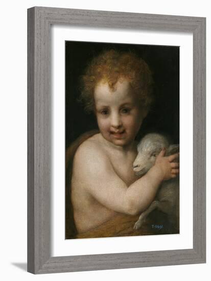 John the Baptist as Child-Andrea del Sarto-Framed Giclee Print