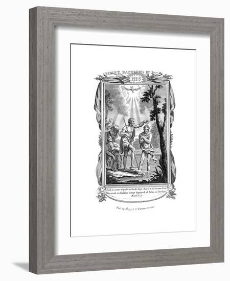 John the Baptist Baptising Jesus, C1808-null-Framed Giclee Print