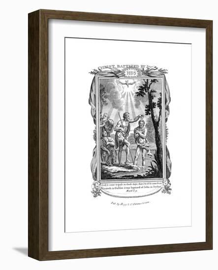 John the Baptist Baptising Jesus, C1808-null-Framed Giclee Print