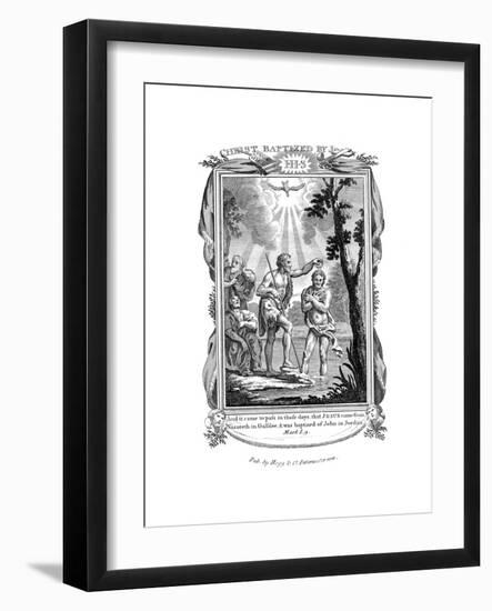 John the Baptist Baptising Jesus, C1808-null-Framed Giclee Print