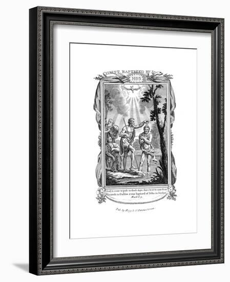 John the Baptist Baptising Jesus, C1808-null-Framed Giclee Print