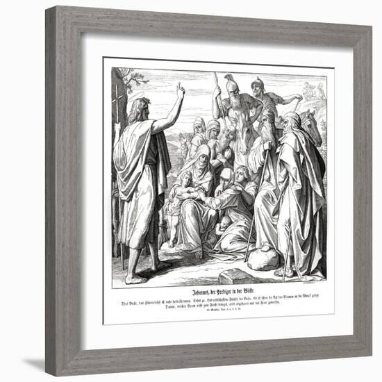 John the Baptist, Gospel of Matthew-Julius Schnorr von Carolsfeld-Framed Giclee Print