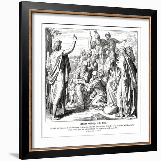 John the Baptist, Gospel of Matthew-Julius Schnorr von Carolsfeld-Framed Giclee Print