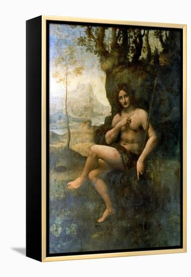 John the Baptist, with the Attributes of Bacchus, 1513-1516-Leonardo da Vinci-Framed Premier Image Canvas