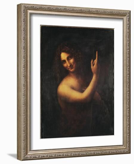 John the Baptist-Leonardo da Vinci-Framed Giclee Print