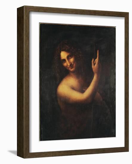 John the Baptist-Leonardo da Vinci-Framed Giclee Print