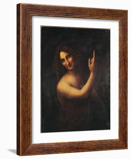 John the Baptist-Leonardo da Vinci-Framed Giclee Print