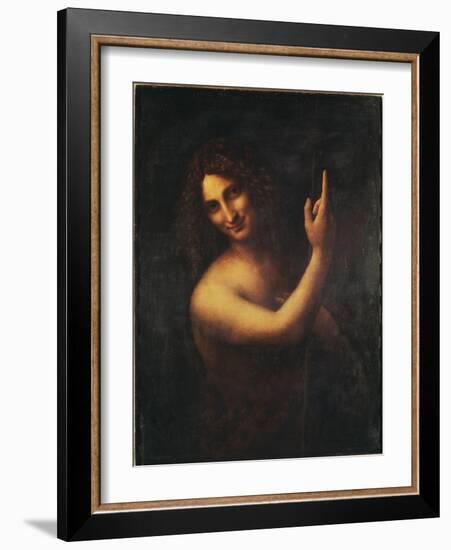 John the Baptist-Leonardo da Vinci-Framed Giclee Print