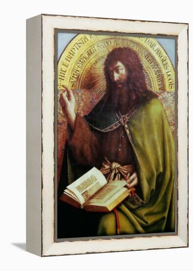 John the Baptist-Jan van Eyck-Framed Premier Image Canvas