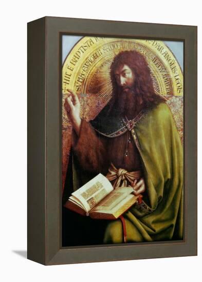 John the Baptist-Jan van Eyck-Framed Premier Image Canvas